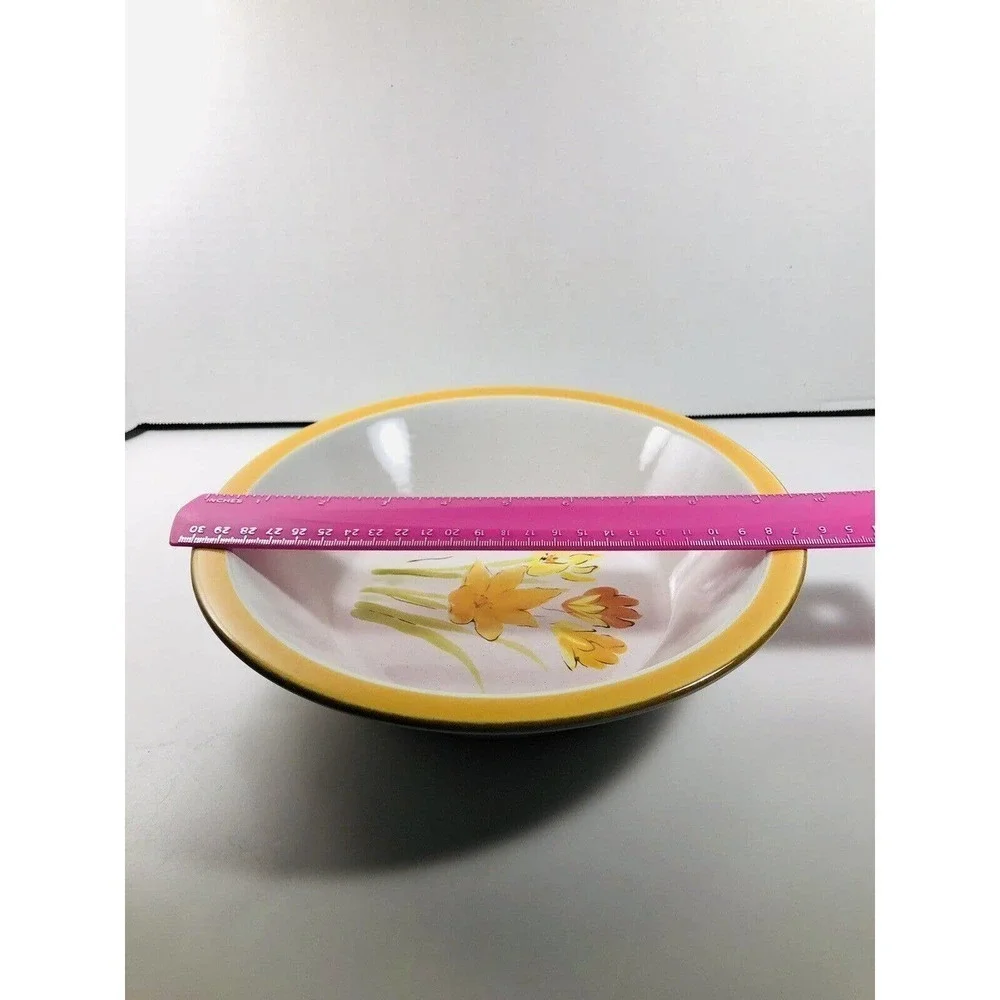 Endura By Wellin Serving Bowl Orange Poppies Wild Flower